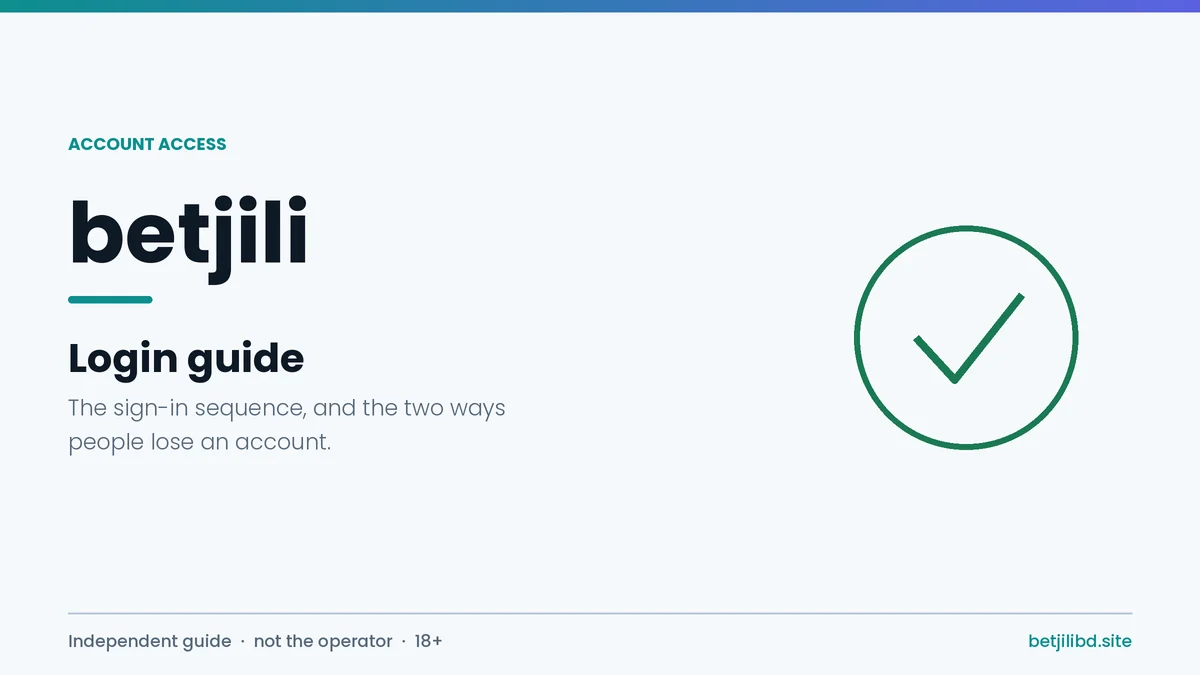Betjili login guide cover for Bangladeshi players